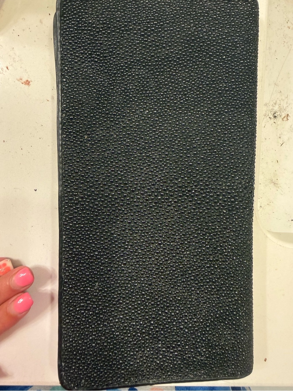 Croton Black Wallet with White Logo Accent - Picture 8 of 9
